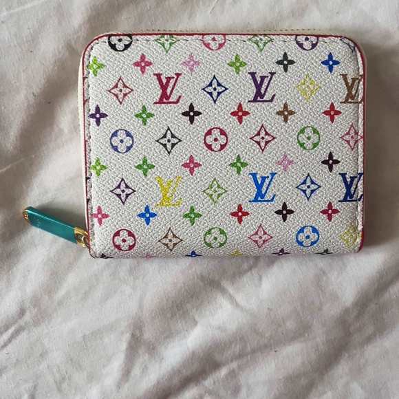 Colorful Monogram Compact Wallet - Picture 1 of 3